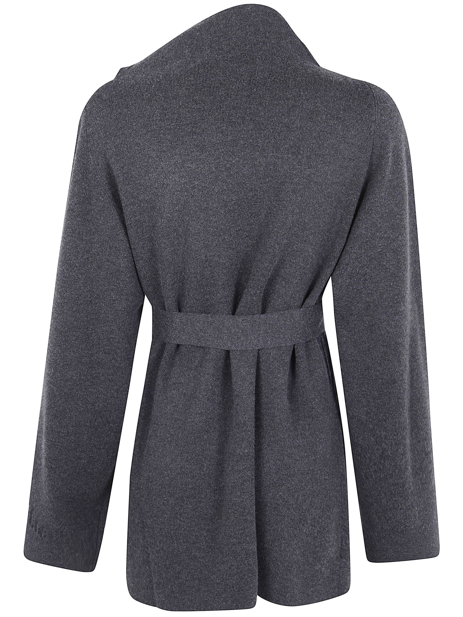 Max Mara Lace-up Sweater In Gray