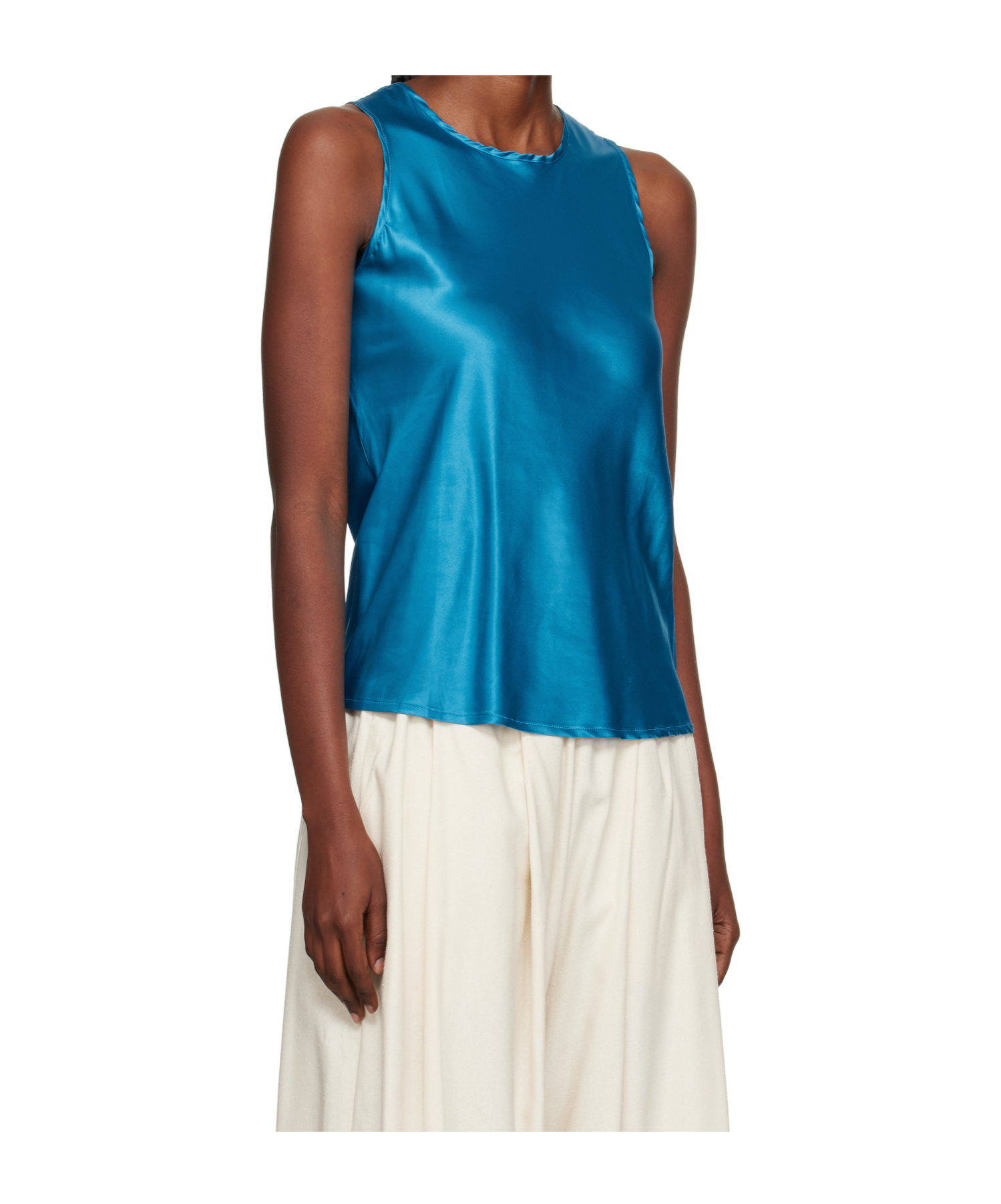 Baserange Crew Neck Vest In Blue