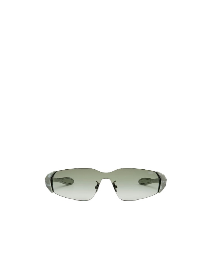 Dior Rimless Sunglasses In Green