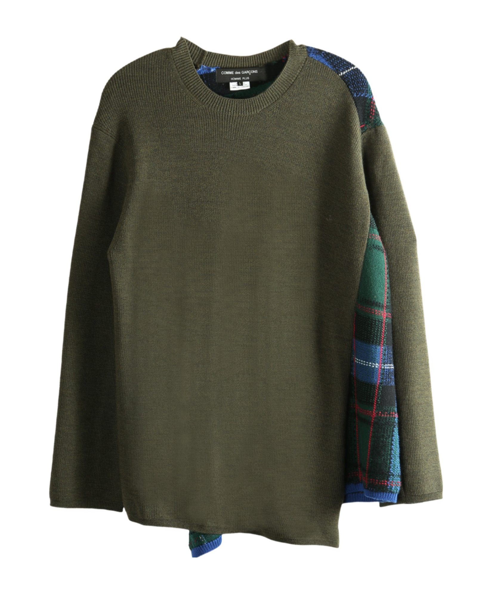 Comme Des Garçons Long-sleeved Sweater In Green