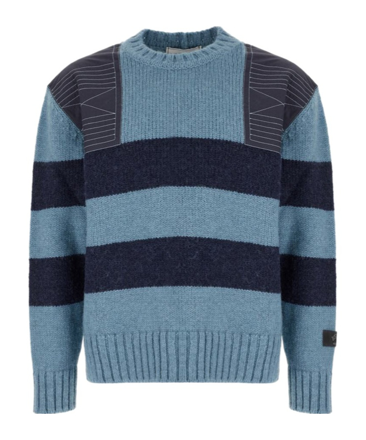 Iceberg Sewn Knitted Sweater In Blue