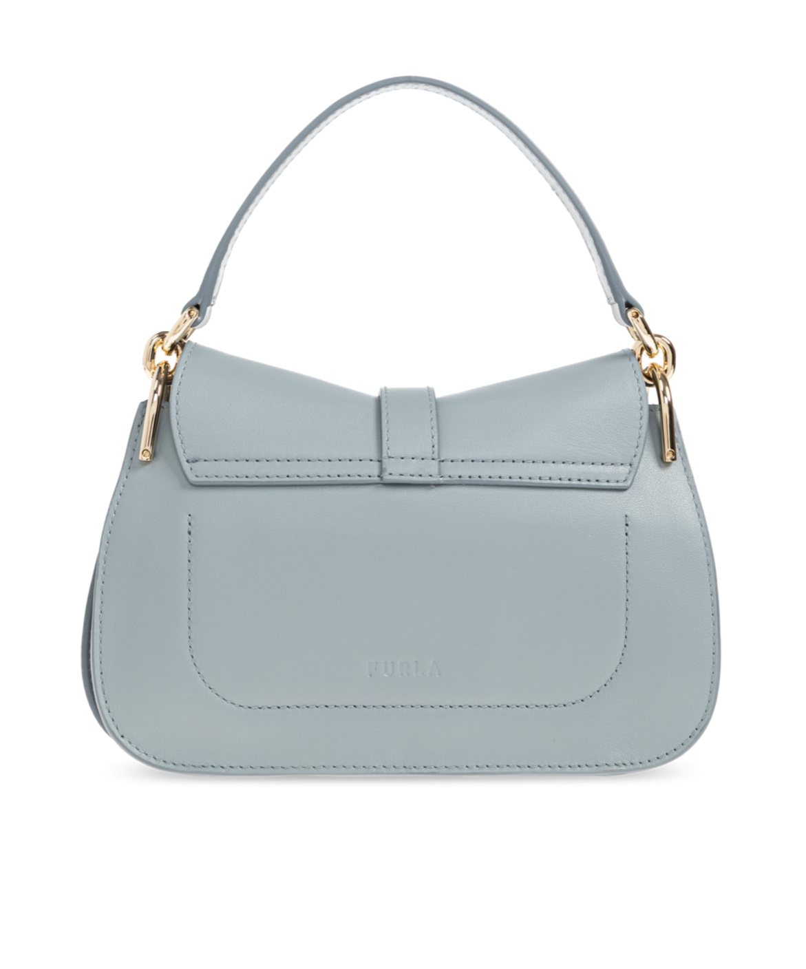 Furla Logo Shoulder Bag In Blue