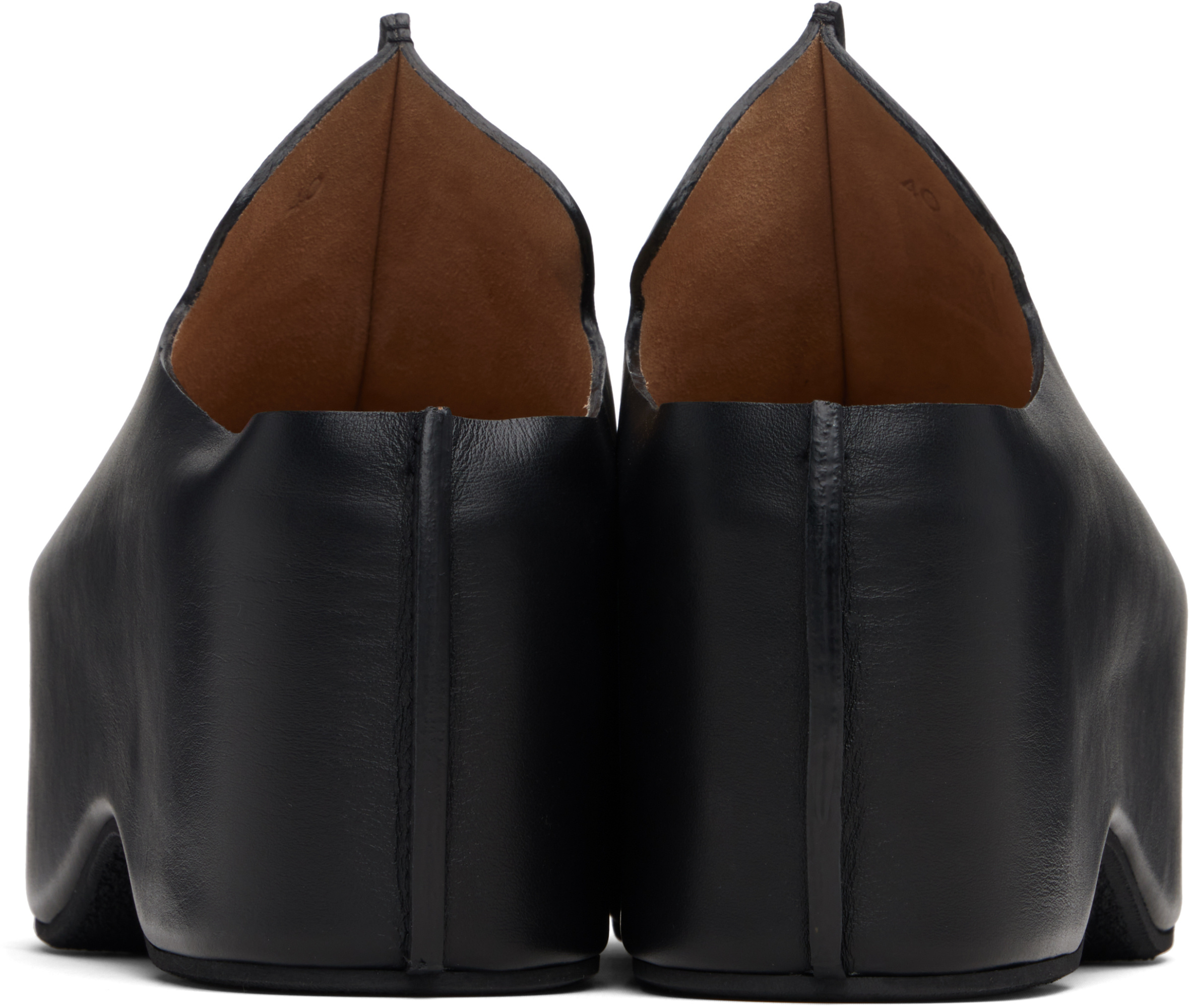 Jw Anderson Platform Mules In Black
