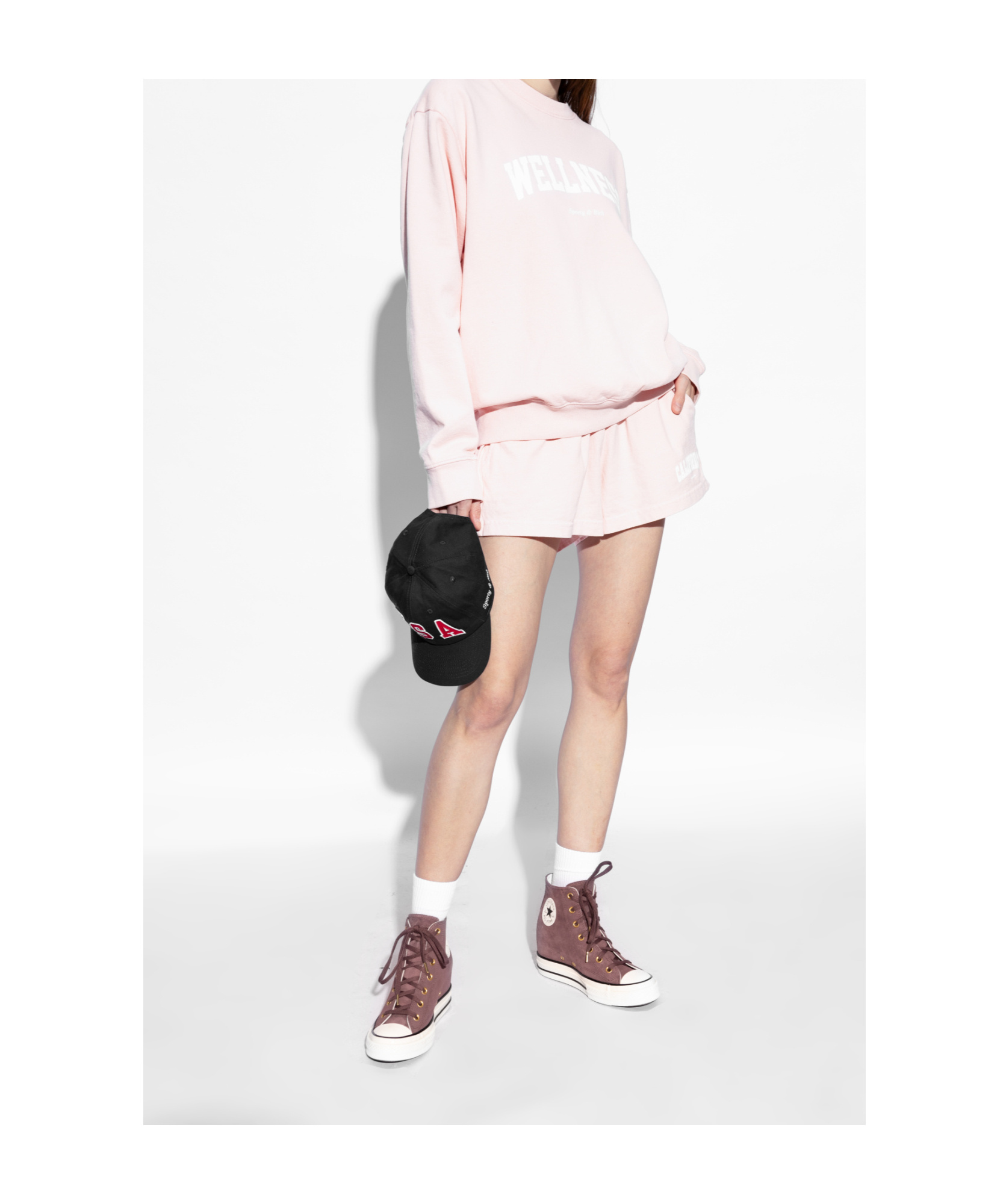Converse Round-head High-top Casual Shoes In Red