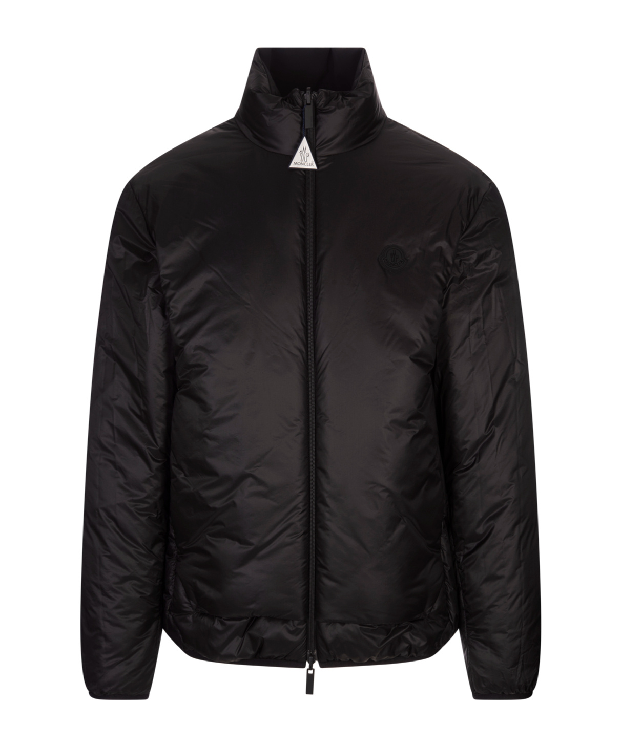 Moncler Long-sleeved Down Jacket In Black