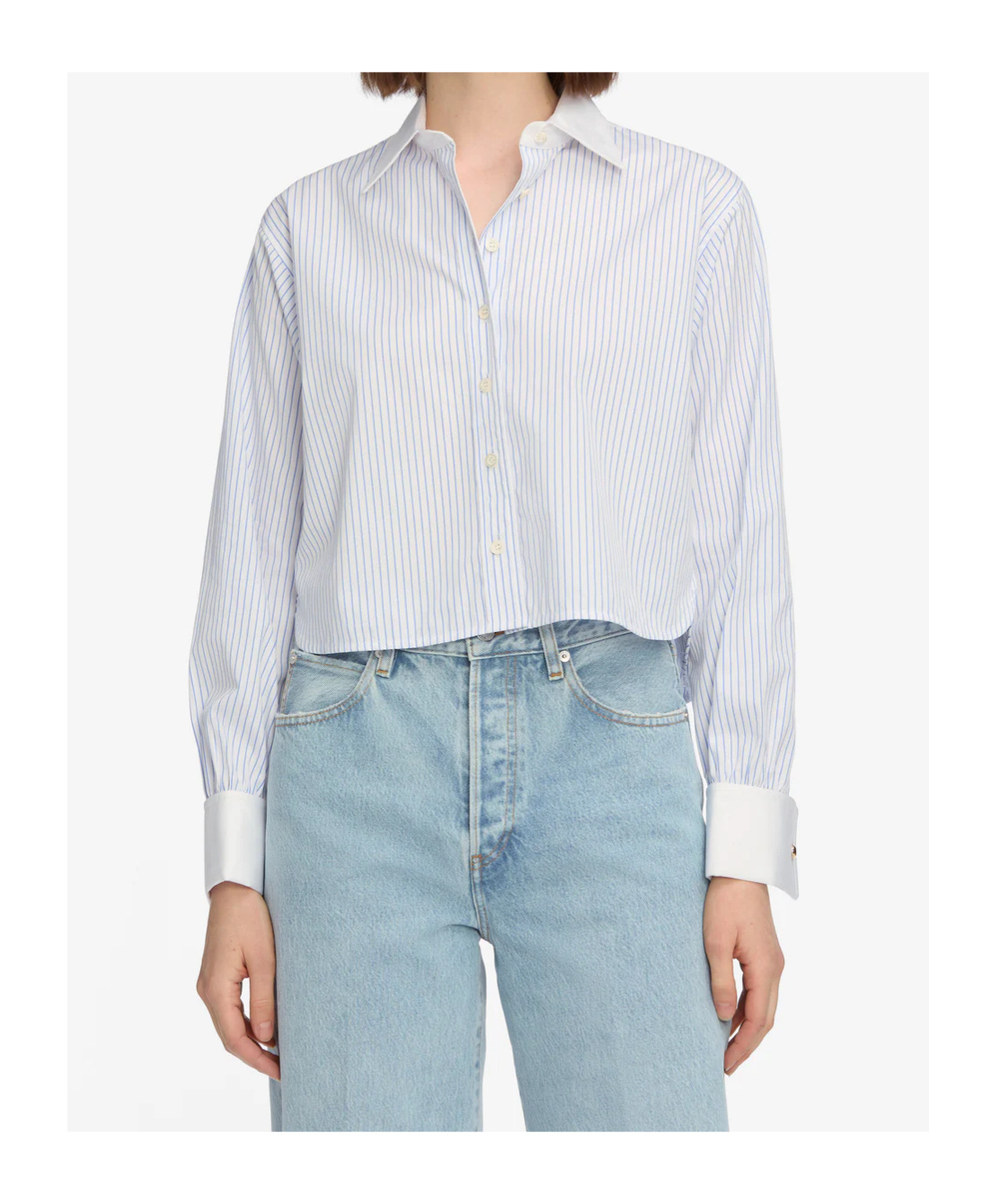 Frame High Waist Jeans In Blue