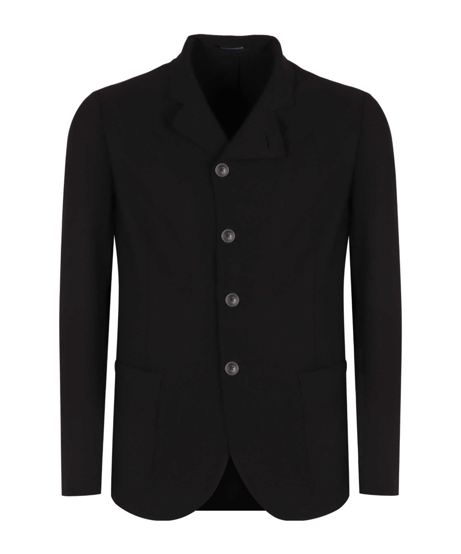 Emporio Armani Button Jacket In Black