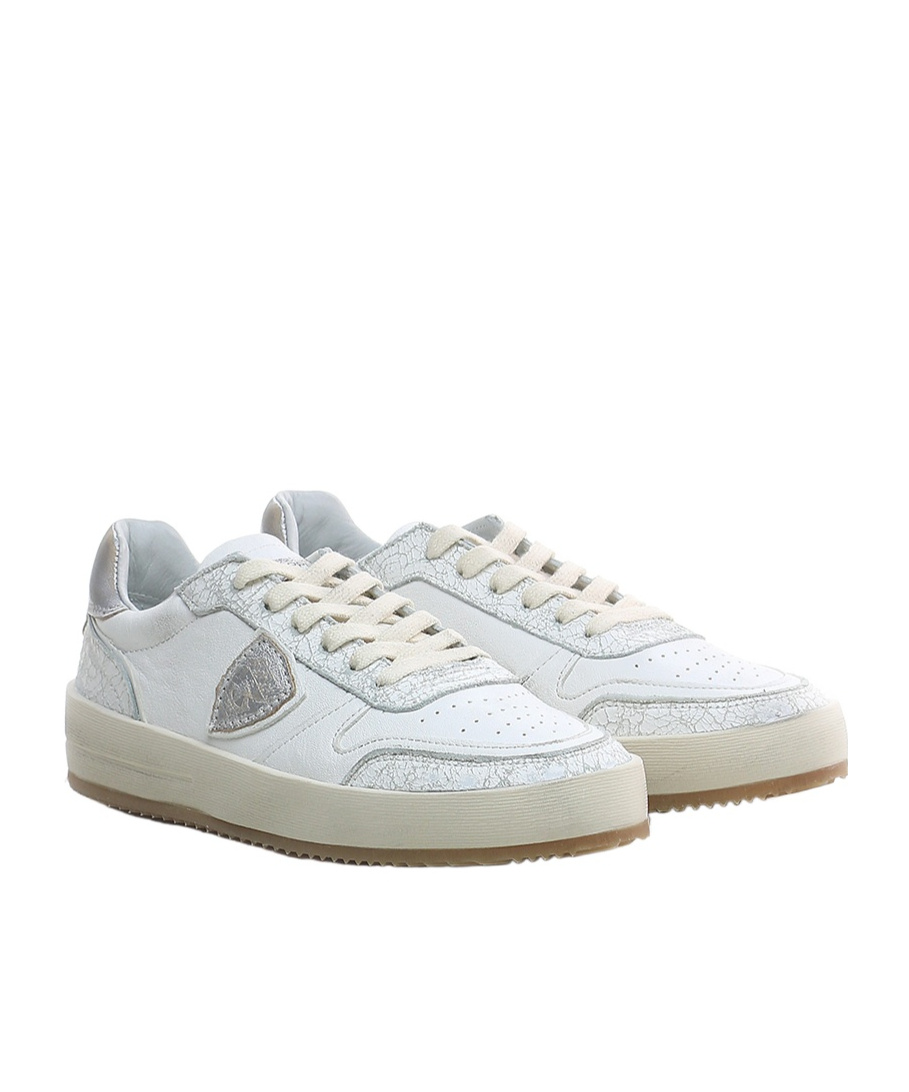 Philippe Model Round Head Low-cut Casual Shoes In White