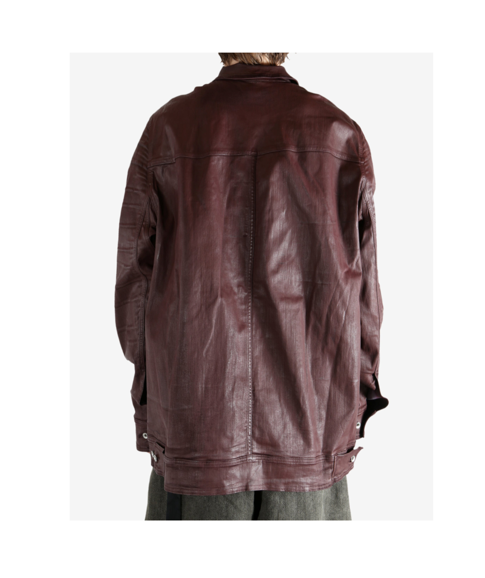 Rick Owens Drkshdw Long Sleeve Jacket In Brown