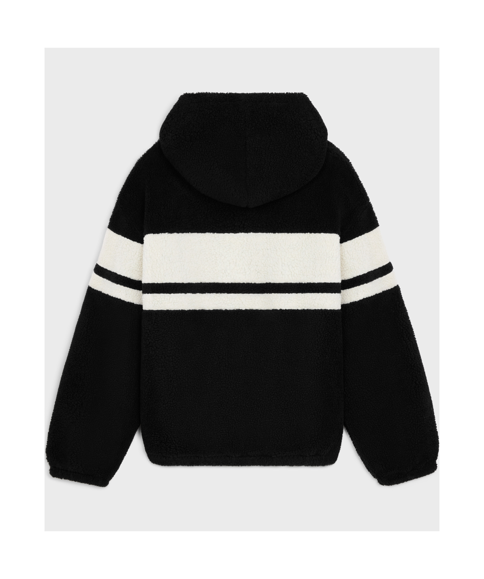 Celine Plain Jersey Hooded Jacket In Black