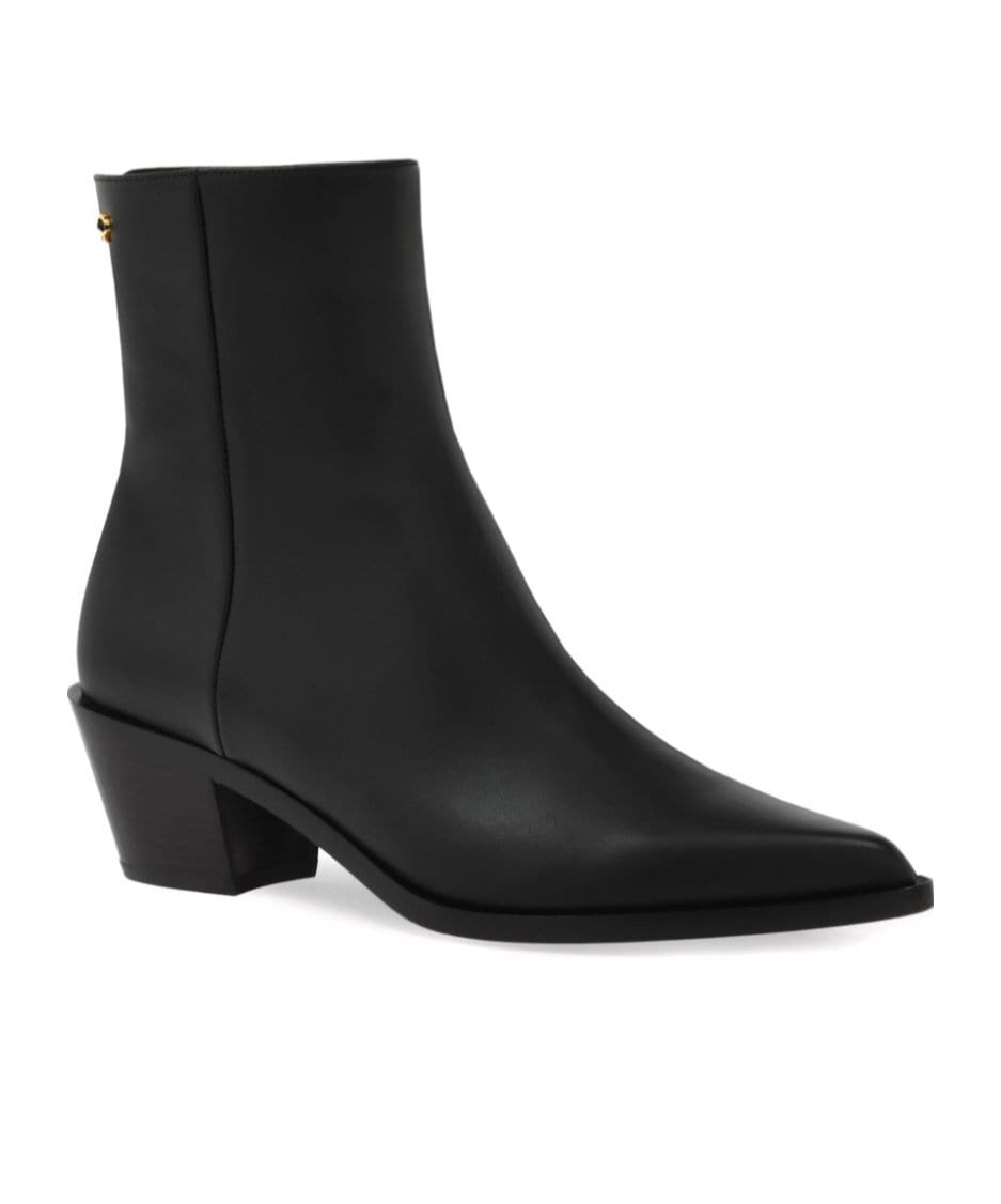 GIANVITO ROSSI POINTED SHORT BOOTS