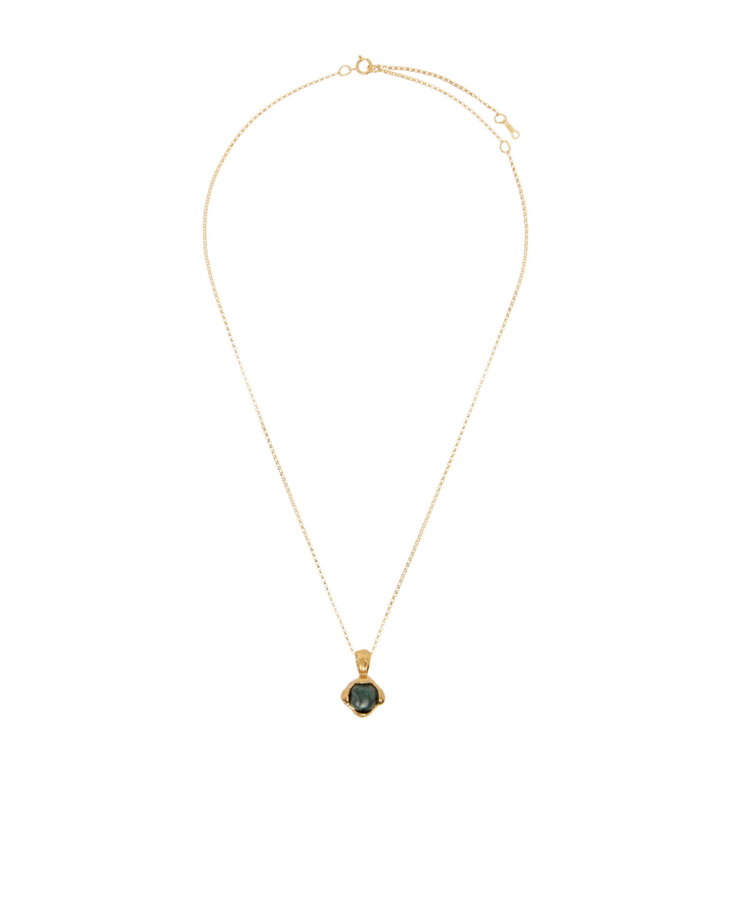 Alighieri The Eye Of The Storm Necklace In Yellow