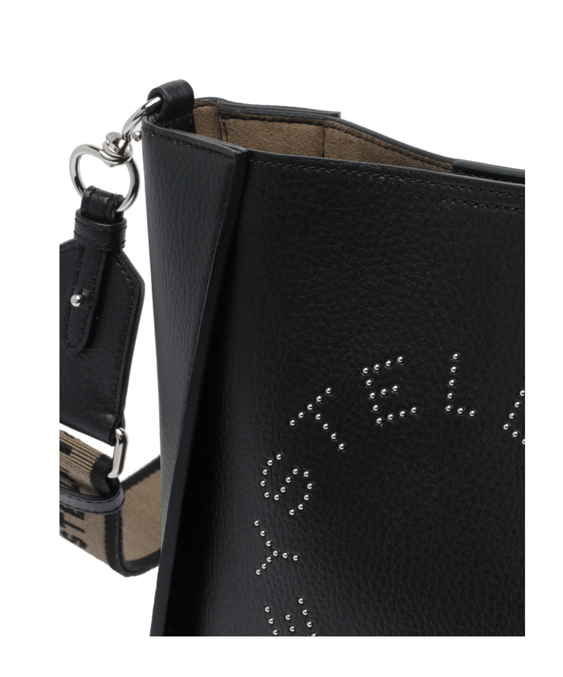 Stella Mccartney Letter Logo Shoulder Bag In Black