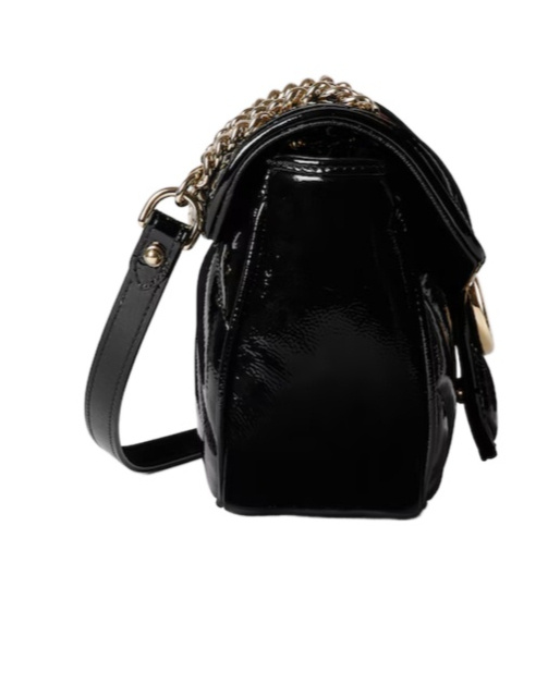 Gucci Small Gg Marmont Shoulder Bag In Black