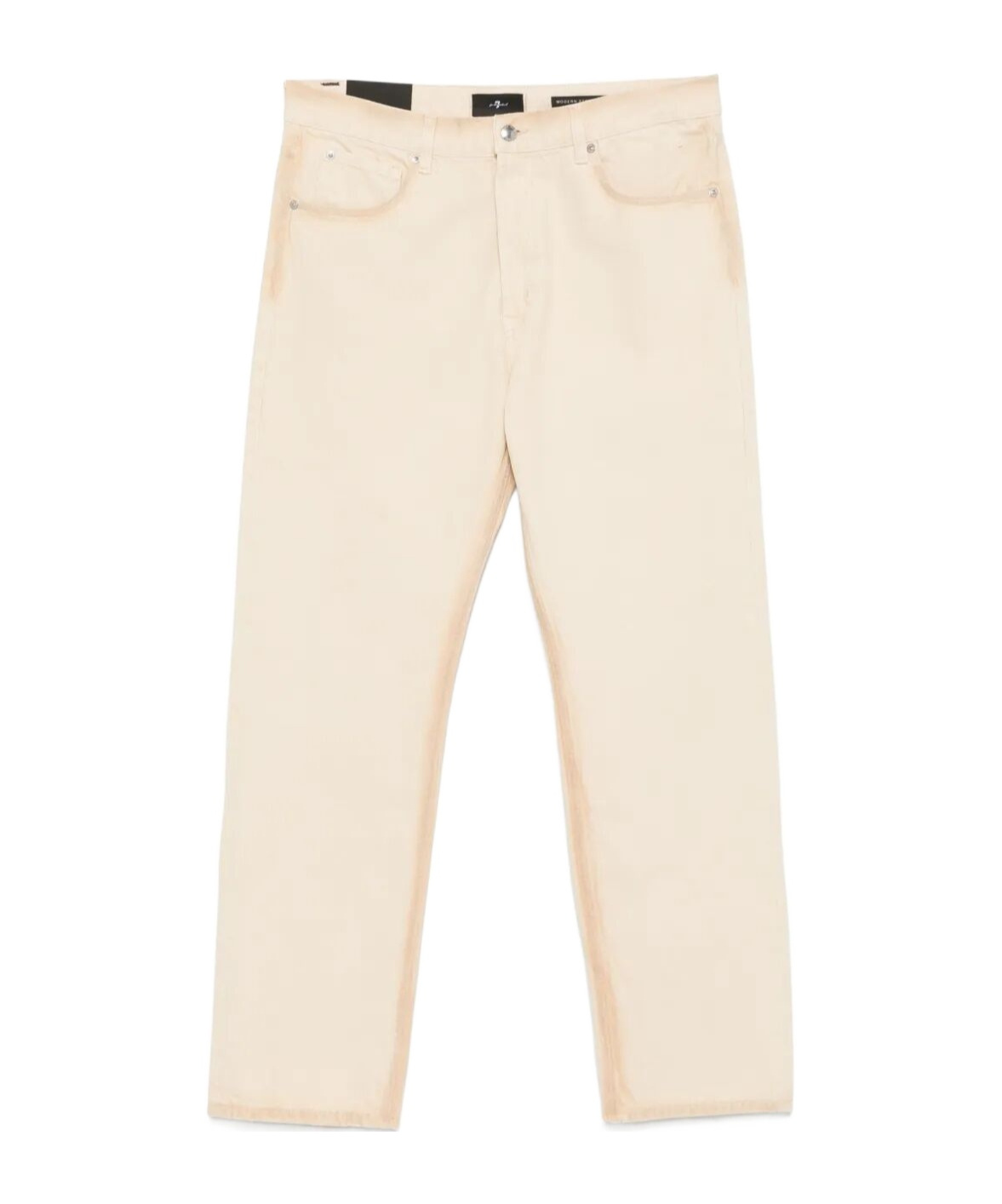7 For All Mankind Straight-leg Jeans In Neutral