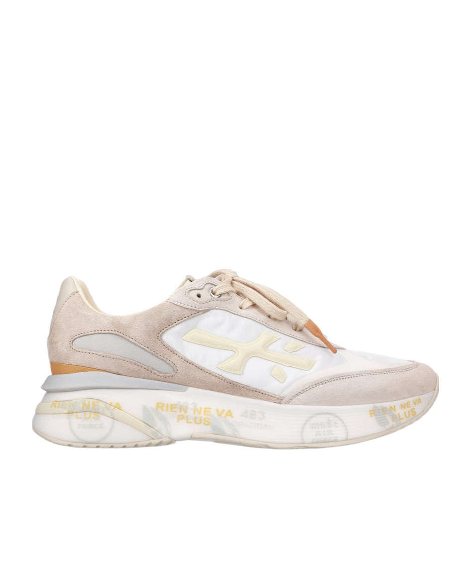 Premiata Logo Sports Shoes In White