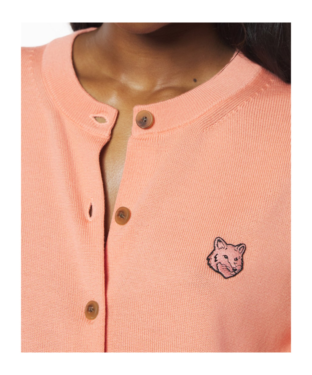 MAISON KITSUNÉ BOLD FOX HEAD PATCH REGULAR CARDIGAN