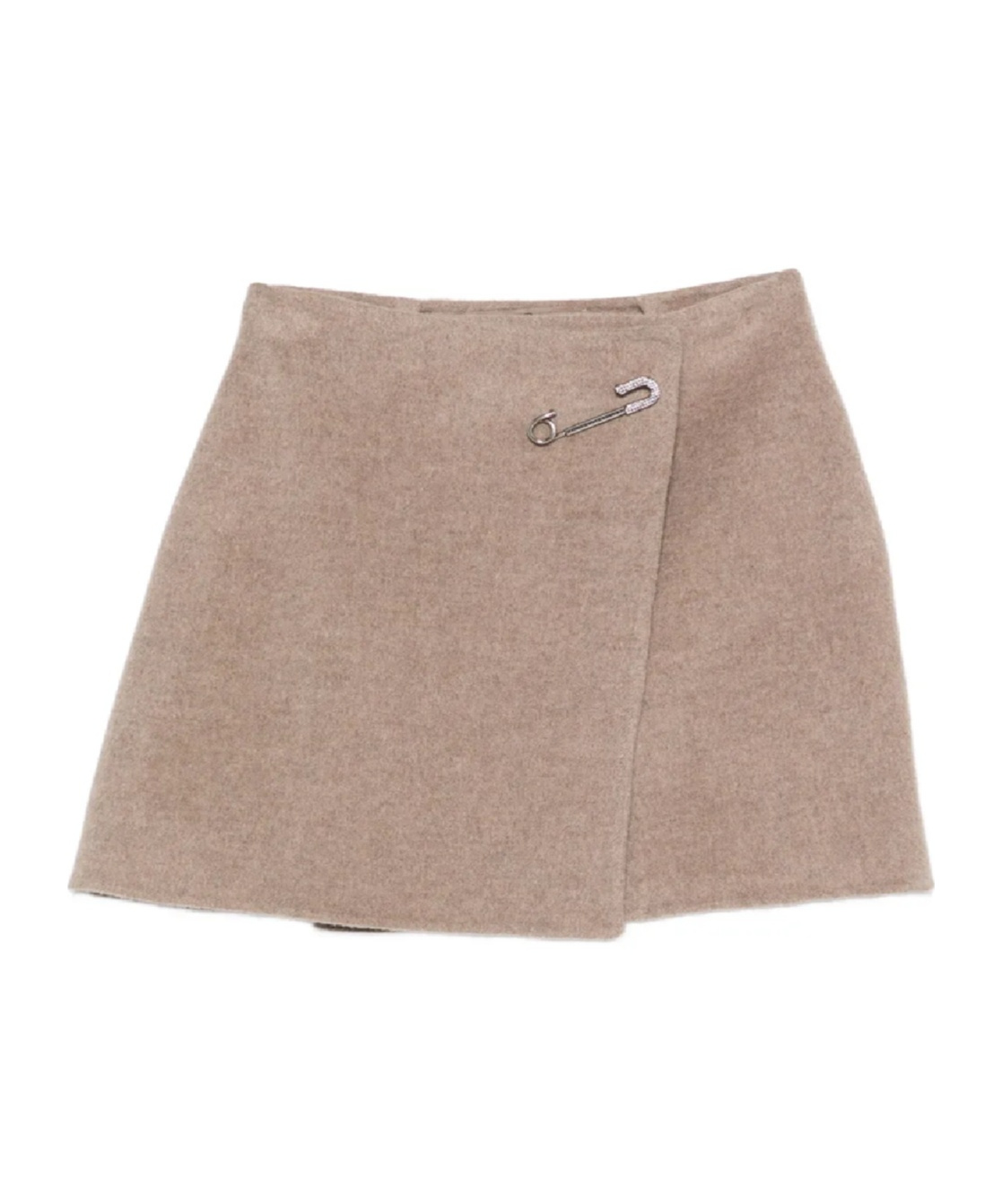 Ermanno Scervino Safety-pin Wrap Skirt In Brown