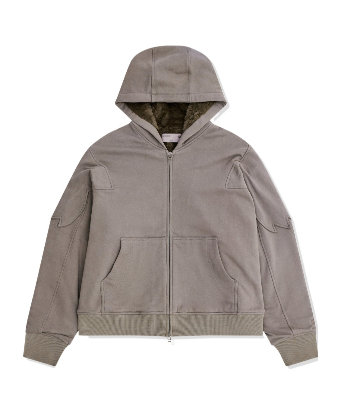 Kiko Kostadinov X Fox Racing Zip-up Hoodie In Gray