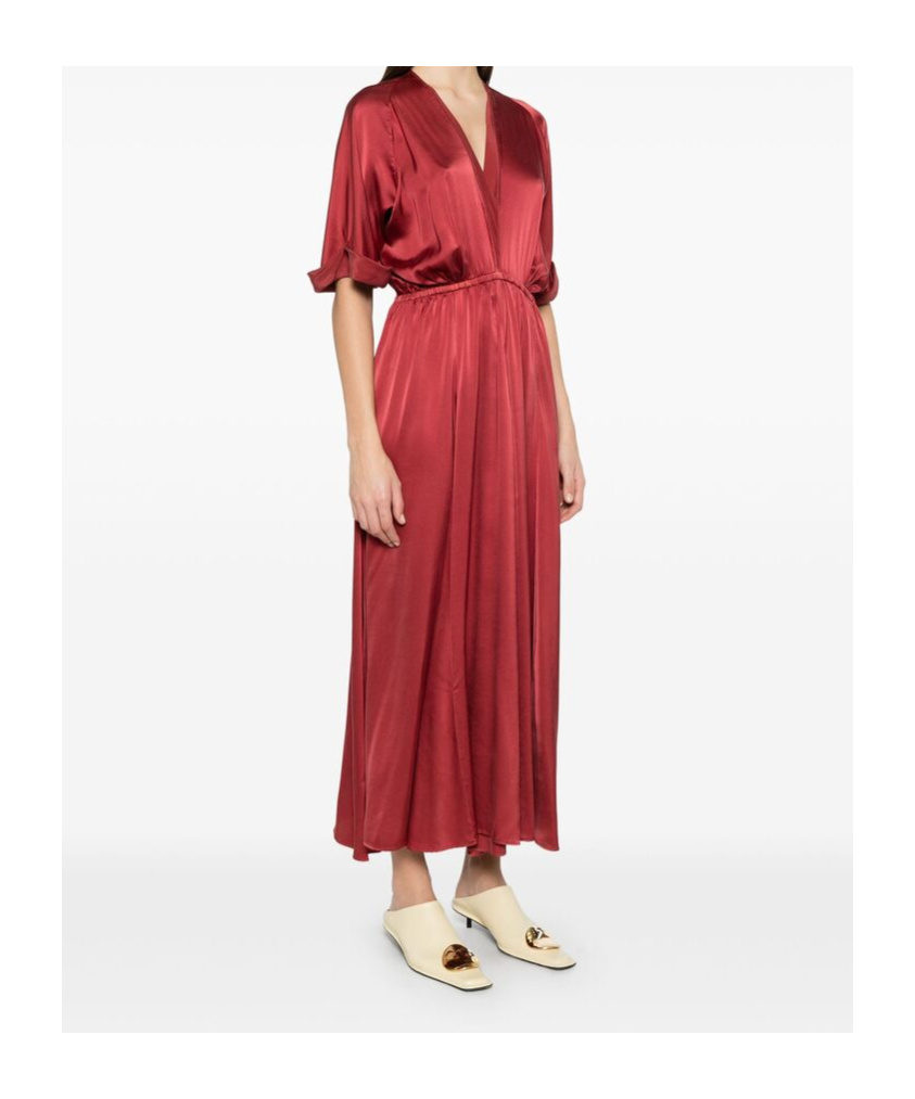 Forte Forte Women Silk Long Dress In Red