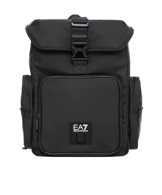Ea7 Buckle Backpack In Black
