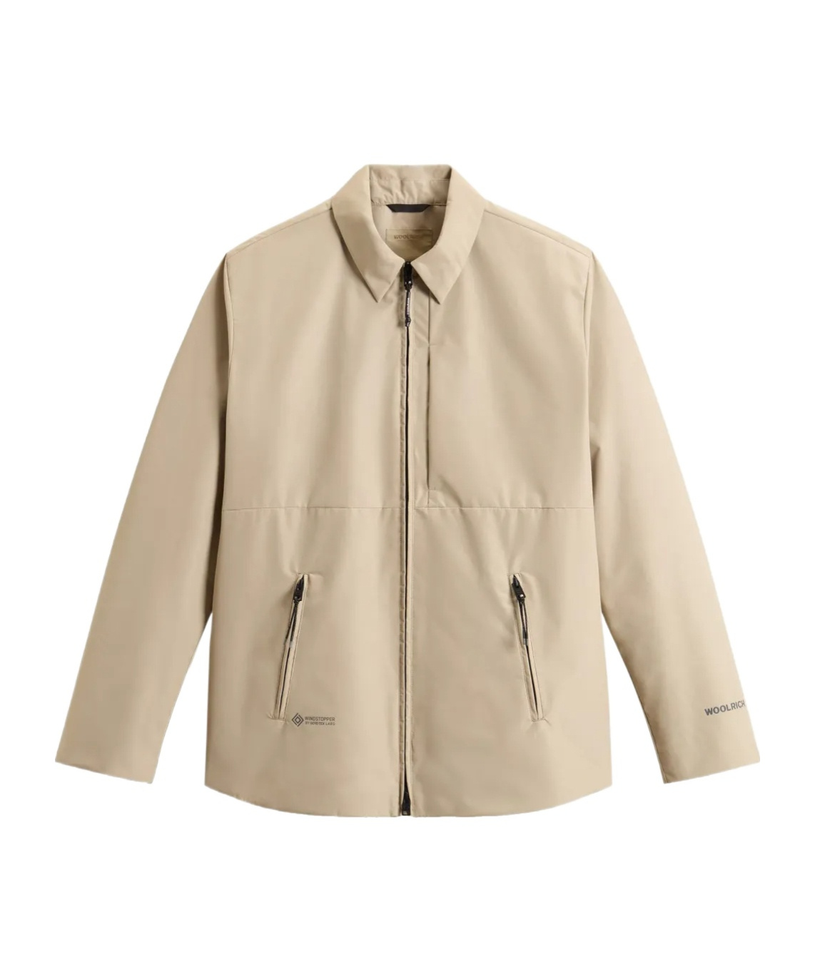 Woolrich Gore-tex Shirt Jacket In Sand Beige
