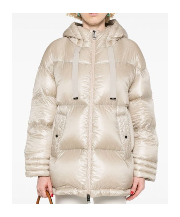 Herno Padded Coat In Nude
