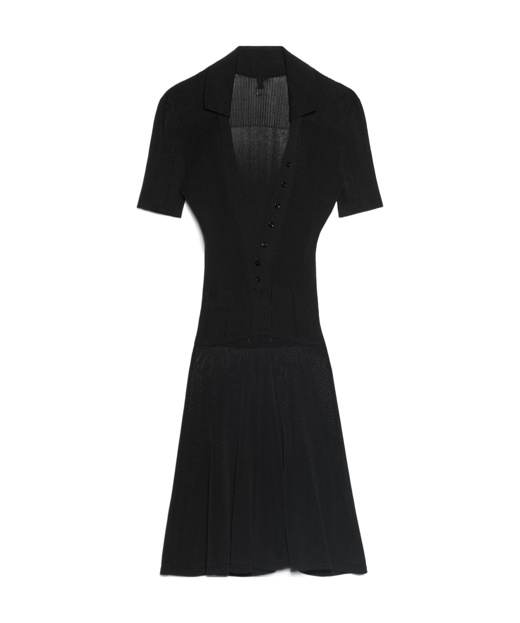 Jacquemus La Mini Robe Yauco Polo Dress In Black