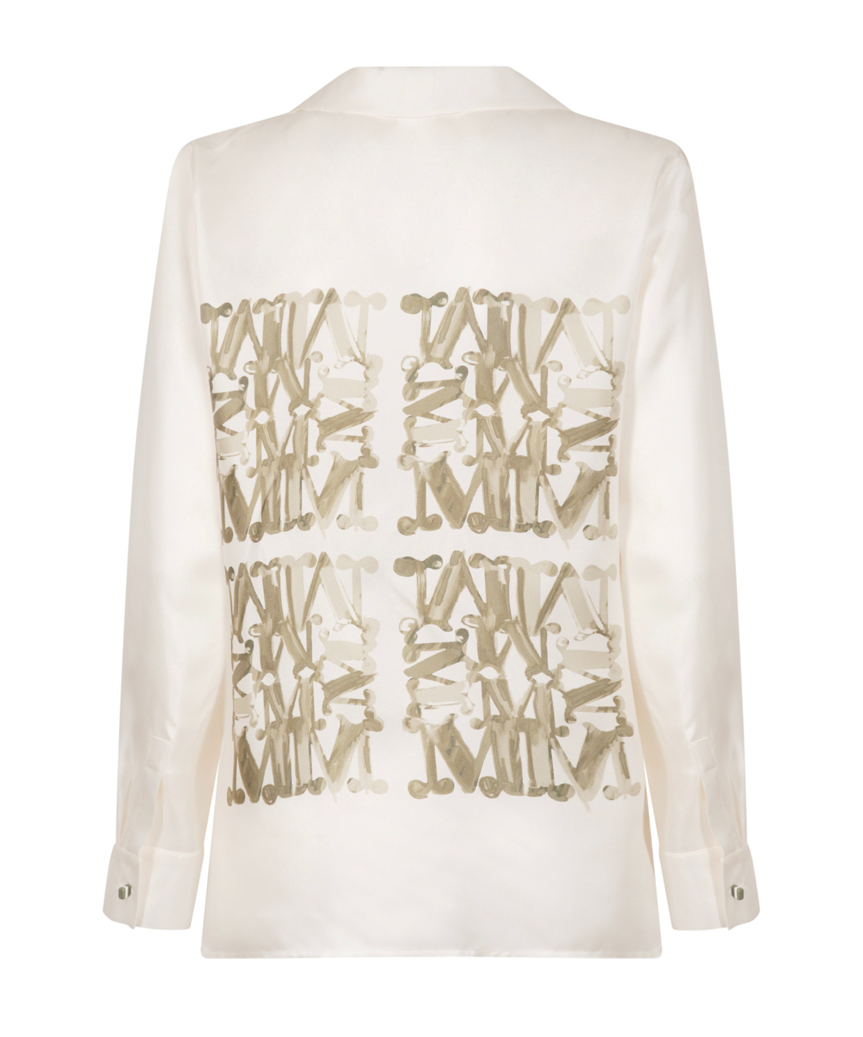 Max Mara Maxmarabesque Print Silk Shirt Clothing In White
