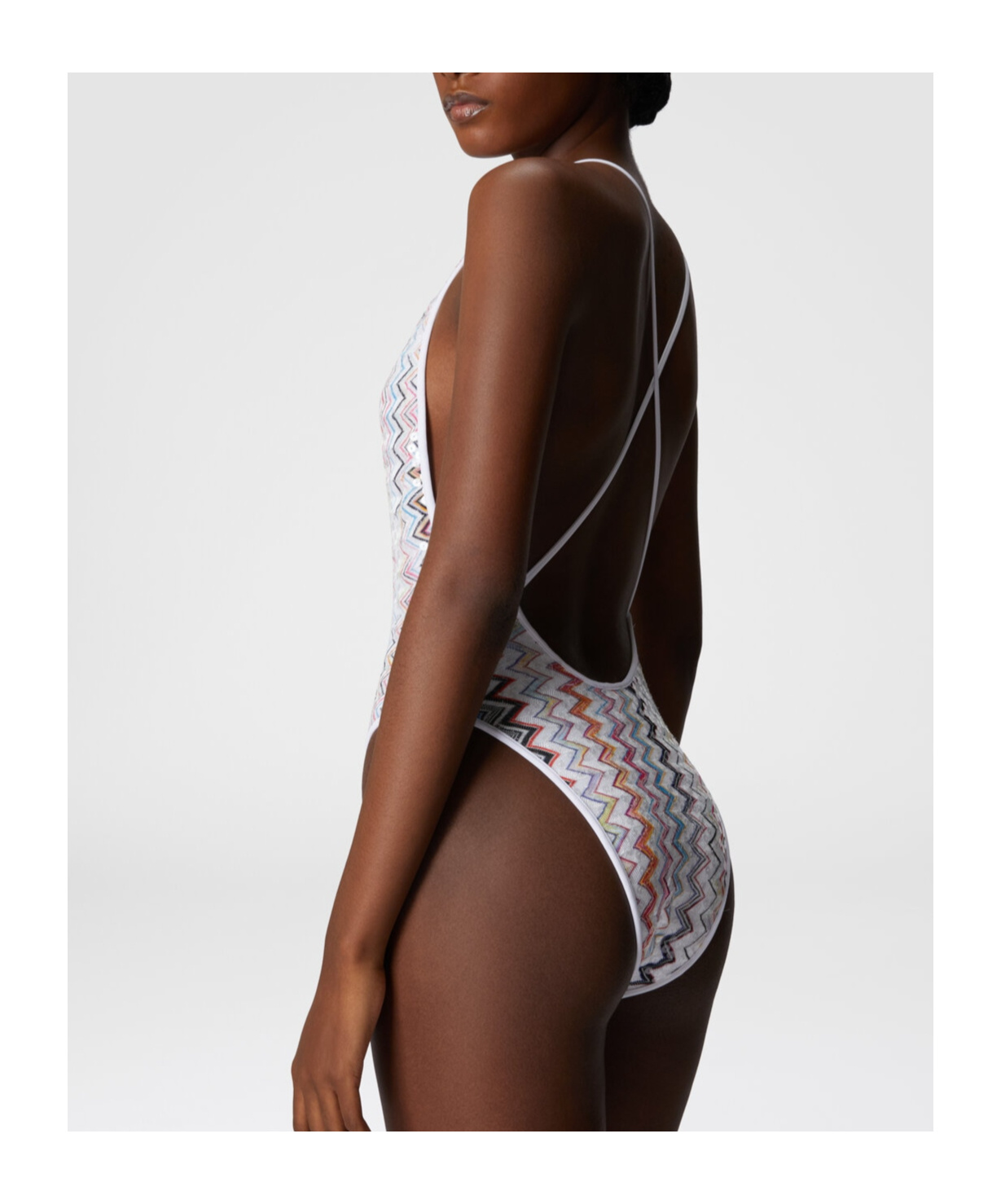 Shop Missoni Zigzag-pattern Swimsuit