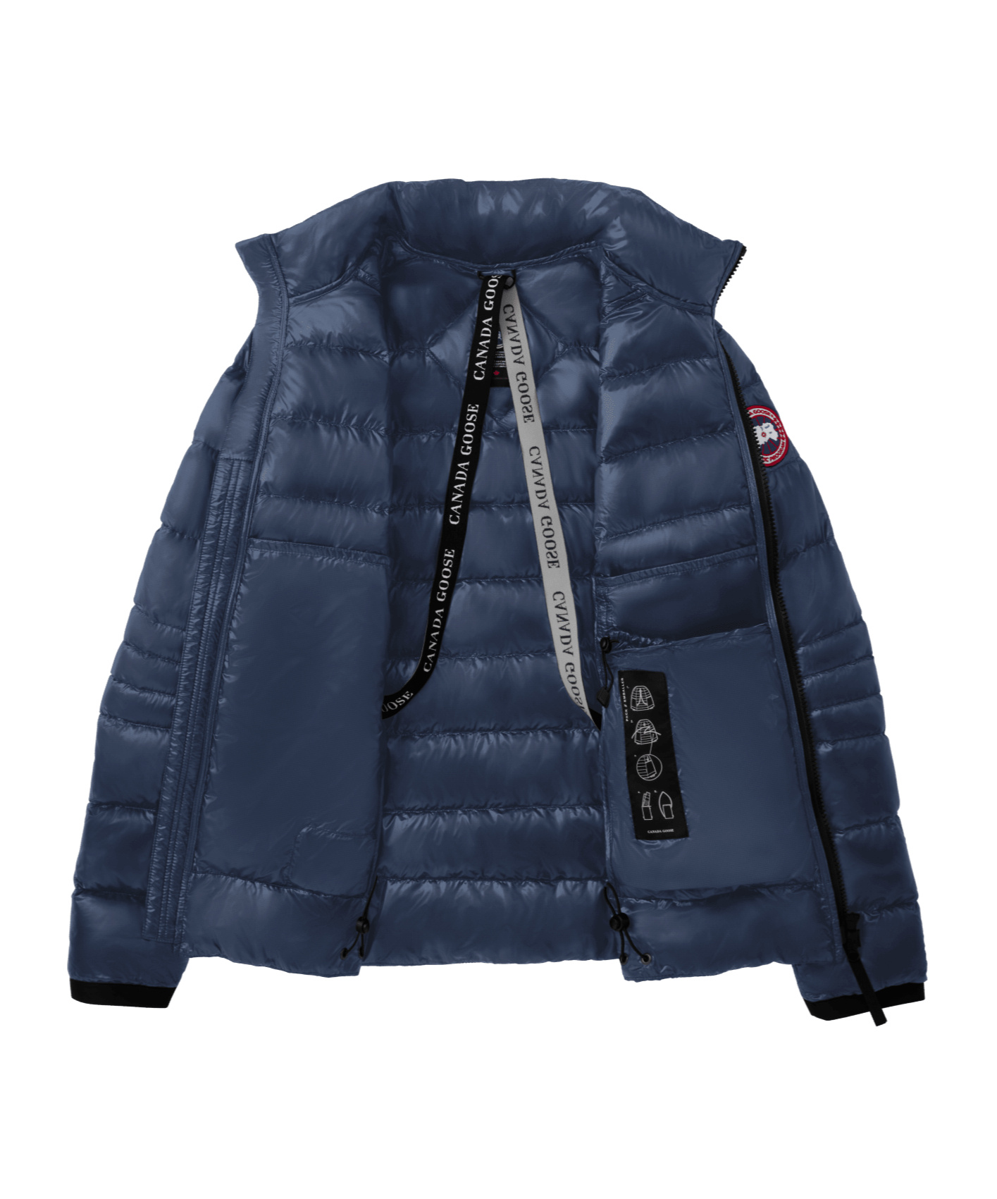 Canada Goose Metallic Feather-down Padded Jacket In Blue