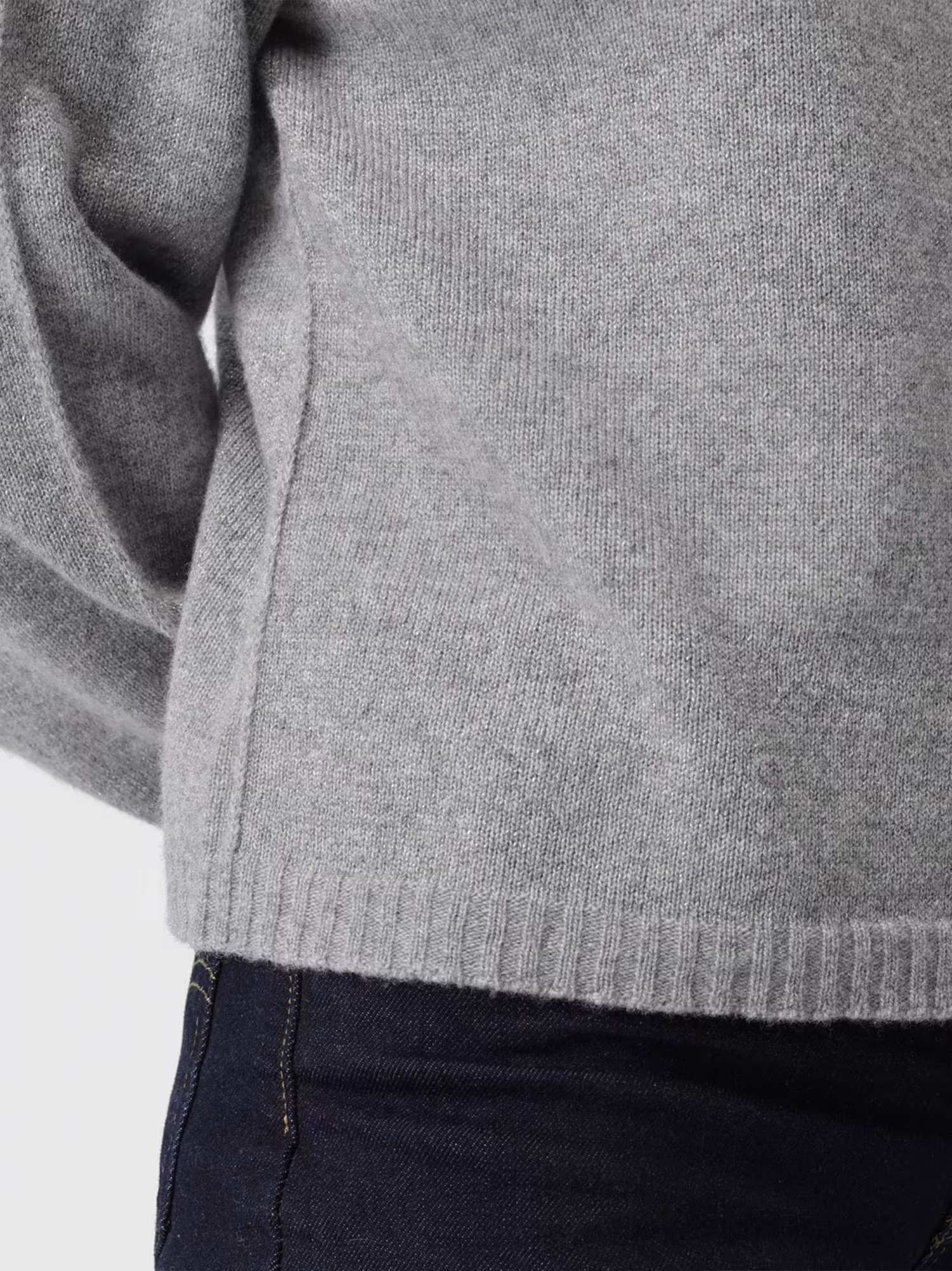 Twinset Mock-neck Sweater In Gray