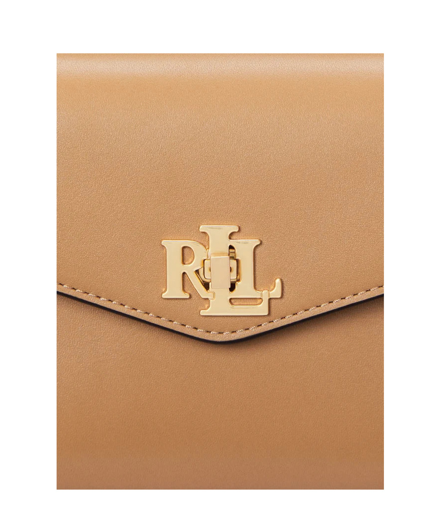 Polo Ralph Lauren Flip Shoulder Bag In Nude