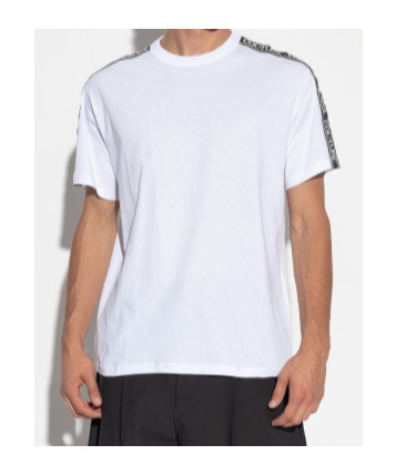 Versace Jeans Couture Logo Print Crewneck T-shirt In White