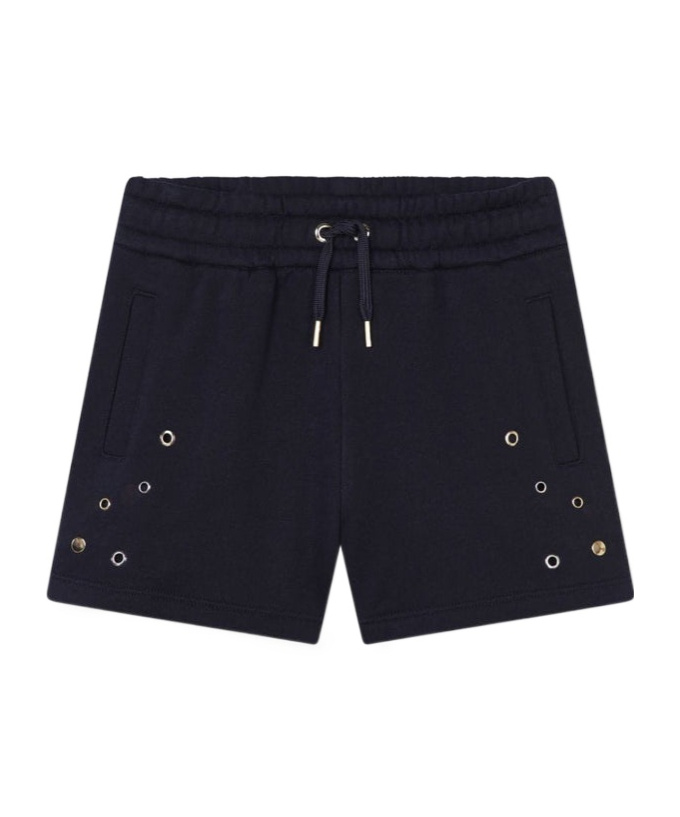 Chloé Elastic Drawstring Shorts In Black