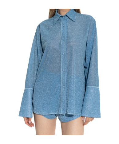 Oseree Shirt With Wide Sleeves