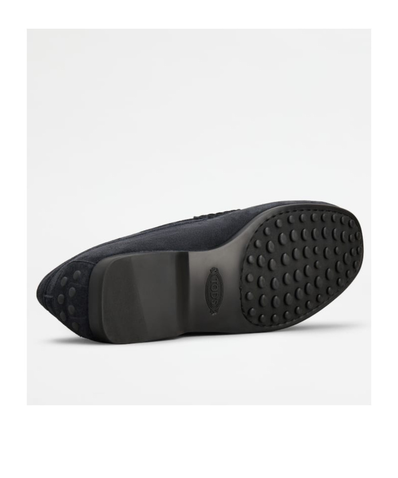 Tod's Gommino Suede Loafers In Black