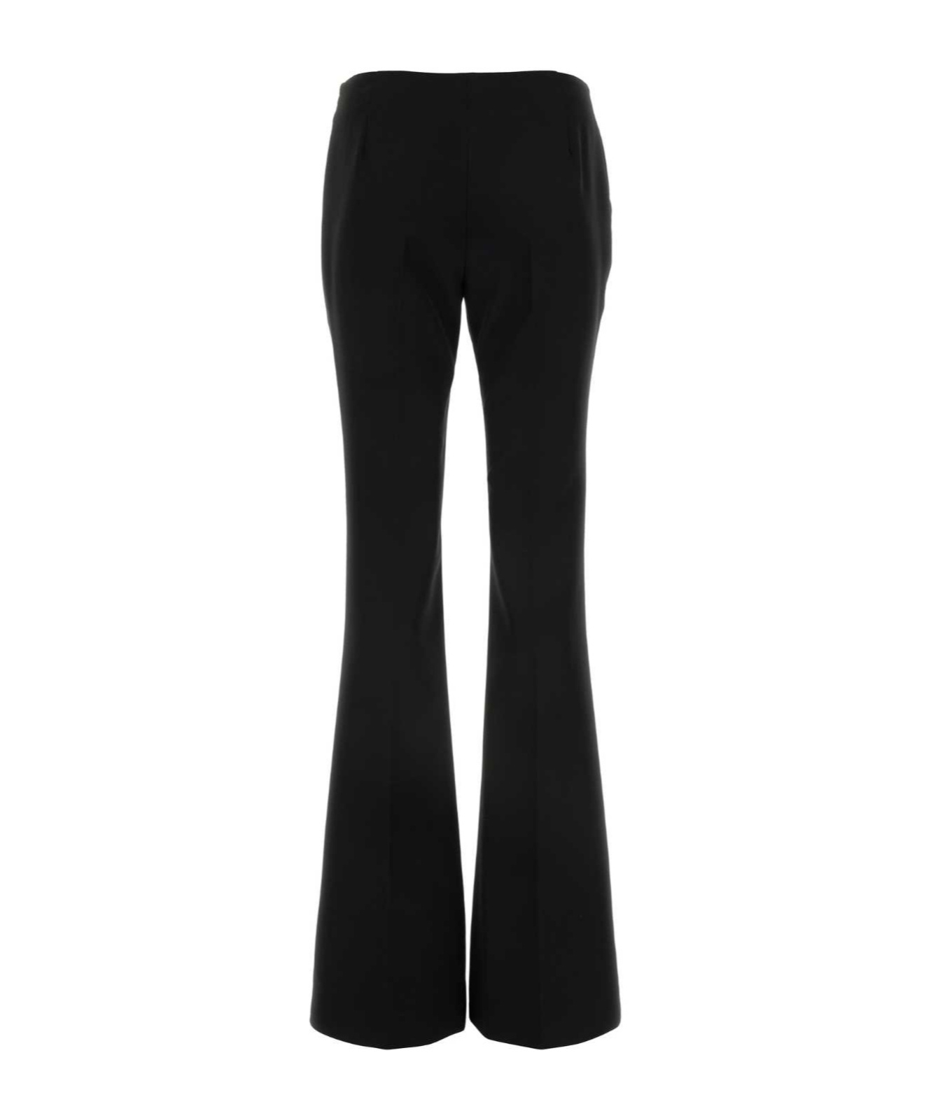 Ermanno Scervino Pressed-crease Flared Trousers In Black