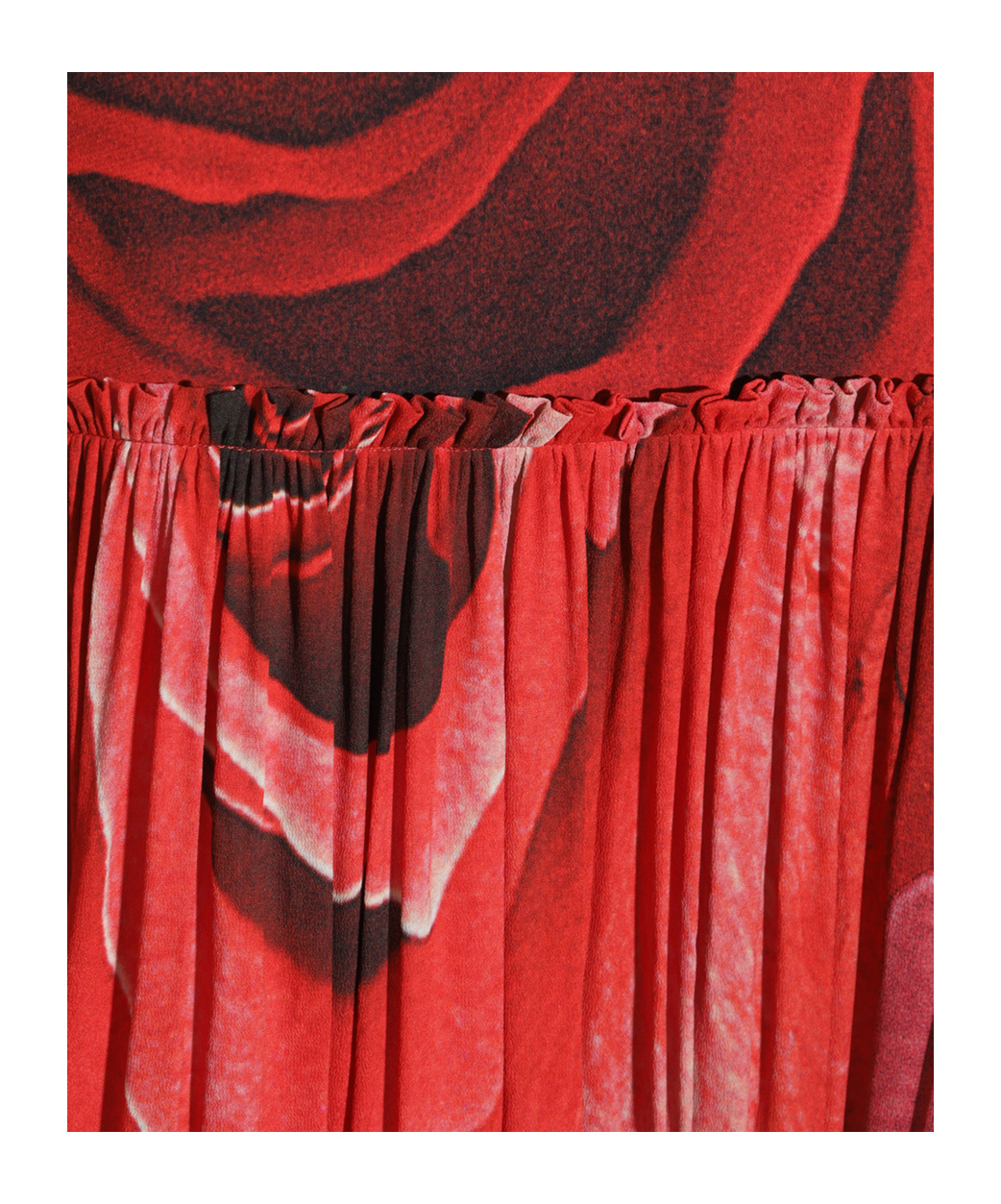 Roberto Cavalli Pleated High-waisted Floral Print Maxi Skirt In Red