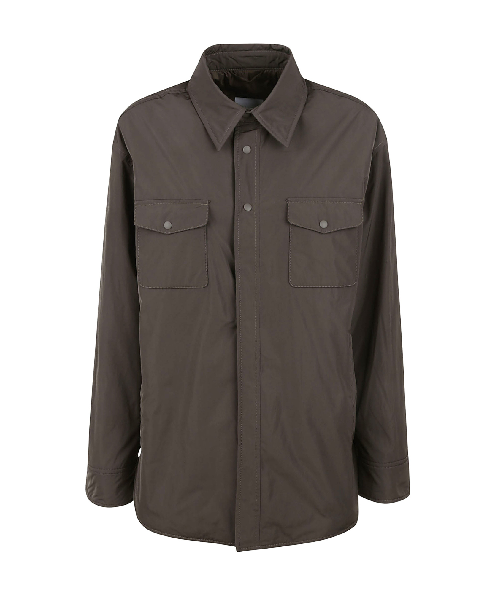 Aspesi Cargo Buttoned Shirt In Black