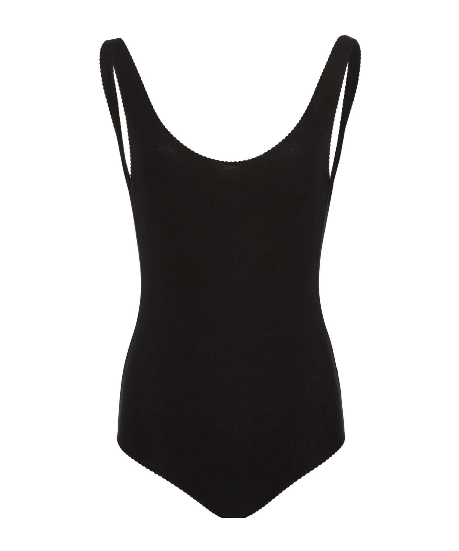 Magda Butrym Scoop-back Bodysuit In Black In Black