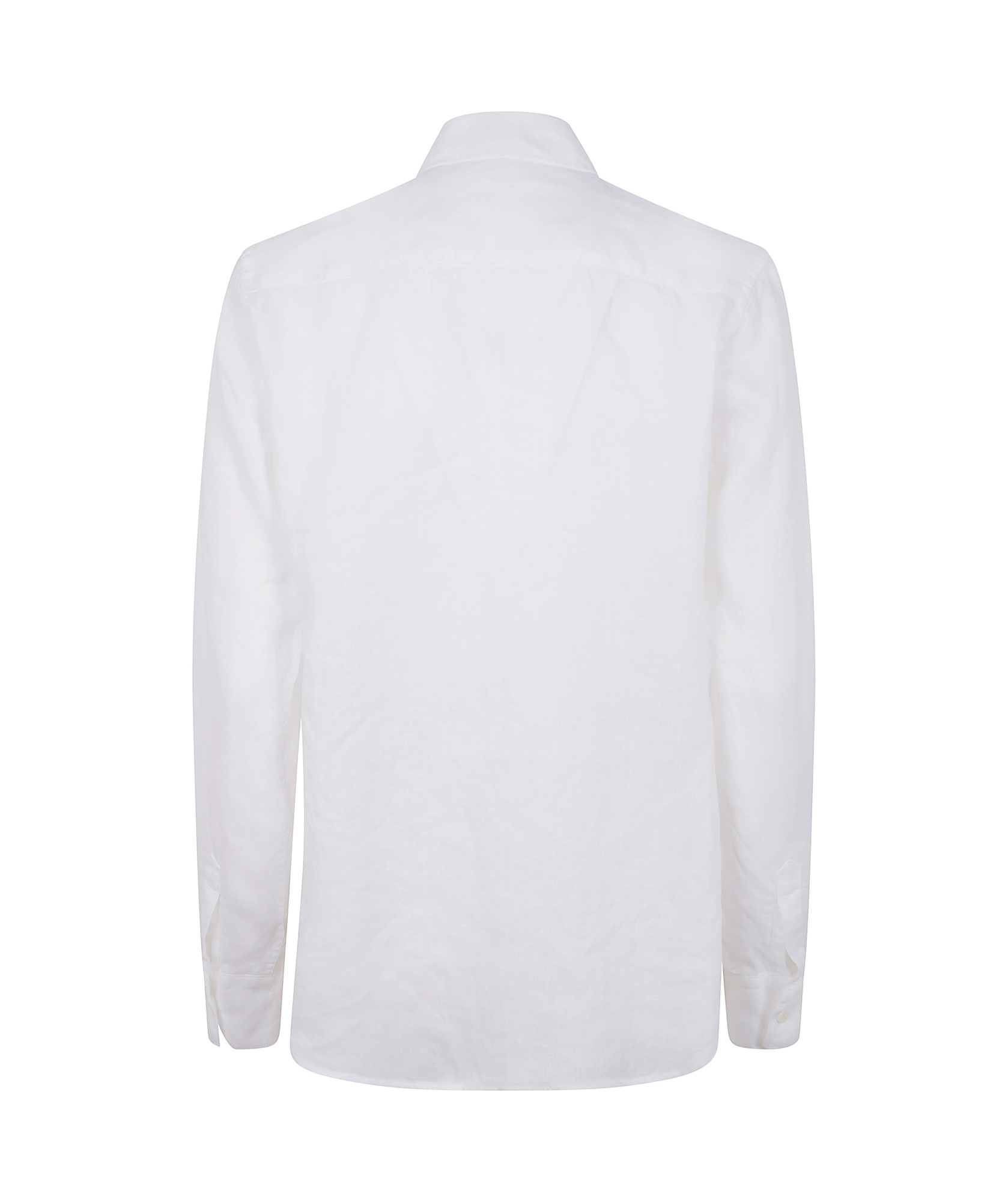 Shop Aspesi Long-sleeved Shirt In White