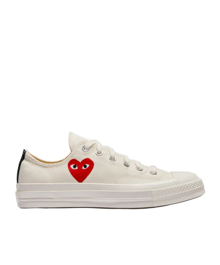 Shop Comme Des Garçons Play Converse In White