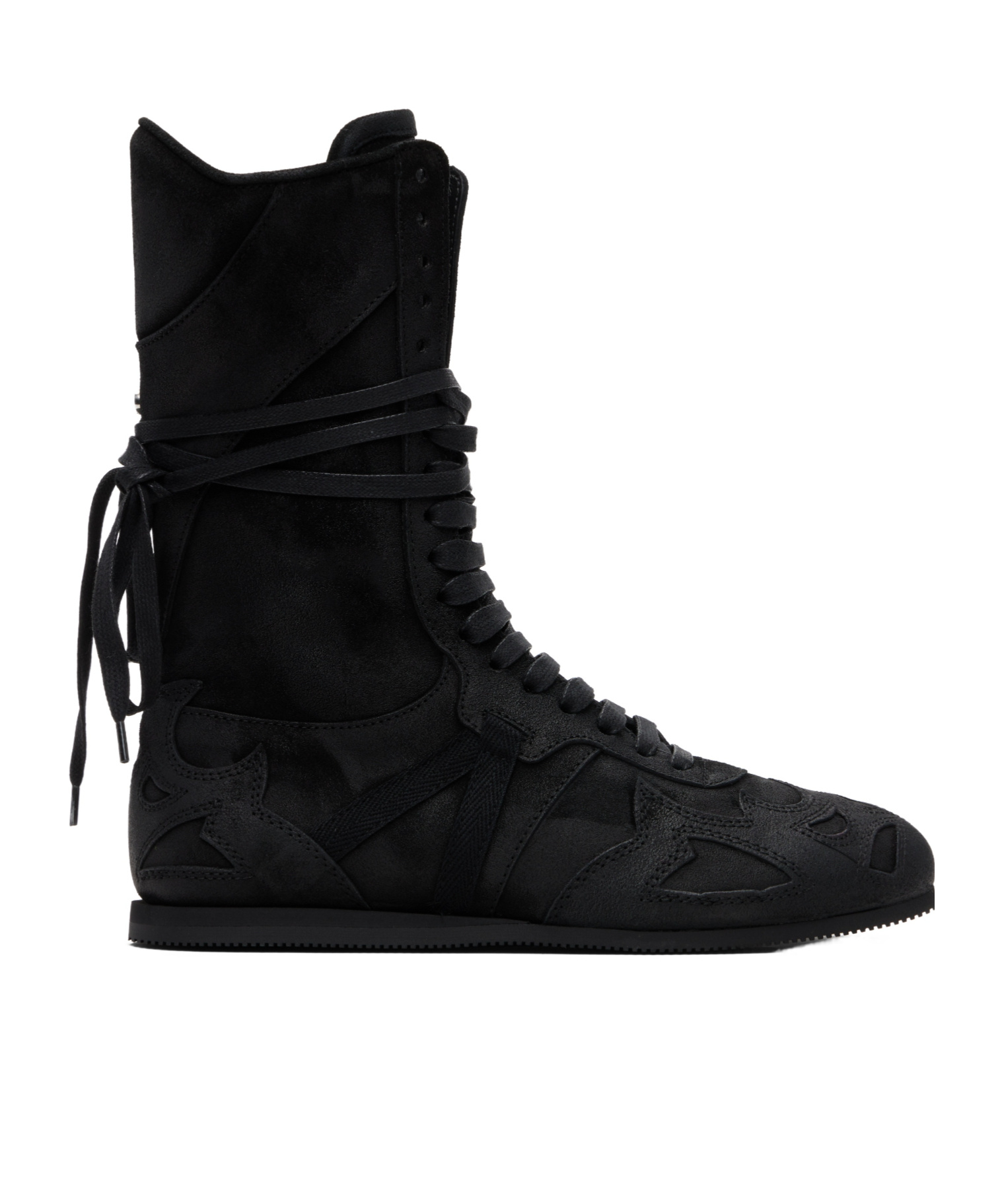 Ann Demeulemeester Palne High-top Boxing Sneakers In Black