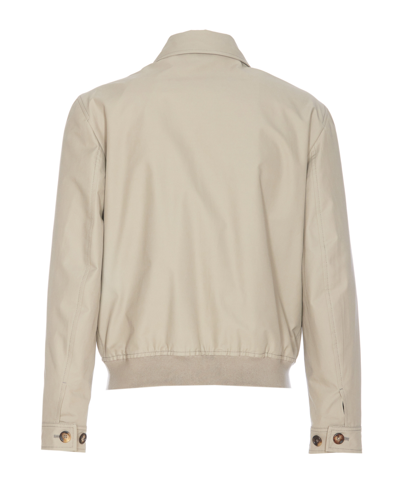 Brunello Cucinelli Elasticized Waist Kaky Jacket Pockets In Nude