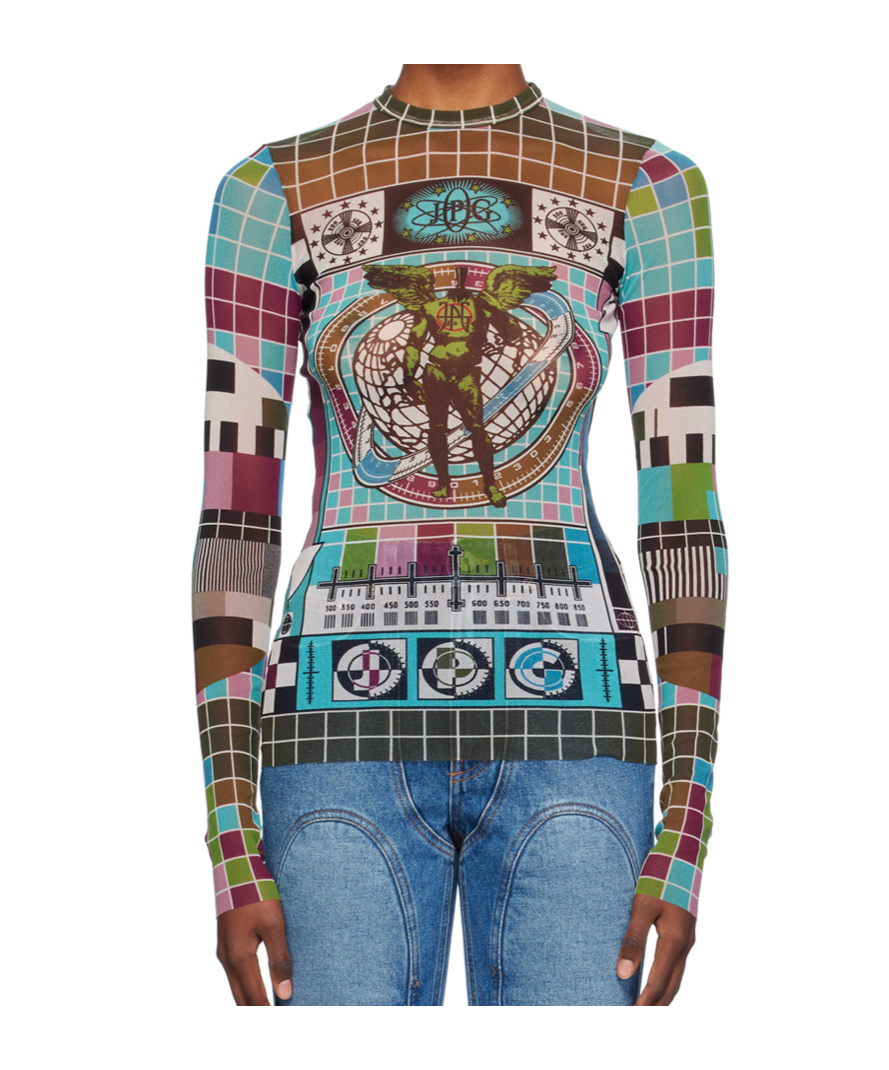 Jean Paul Gaultier Mire-print T-shirt In Multicolor