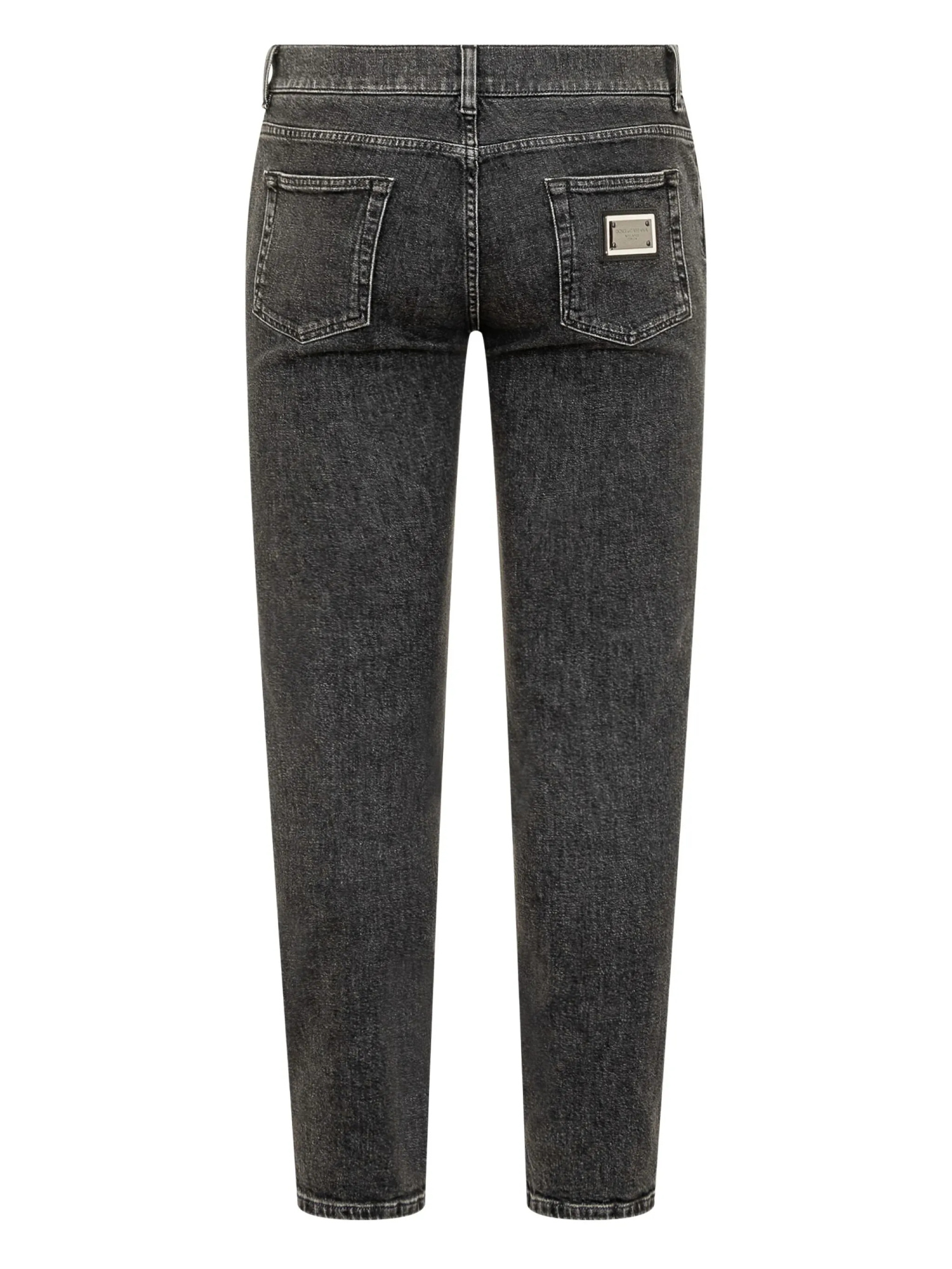 Dolce & Gabbana Button-fastening Jeans In Black