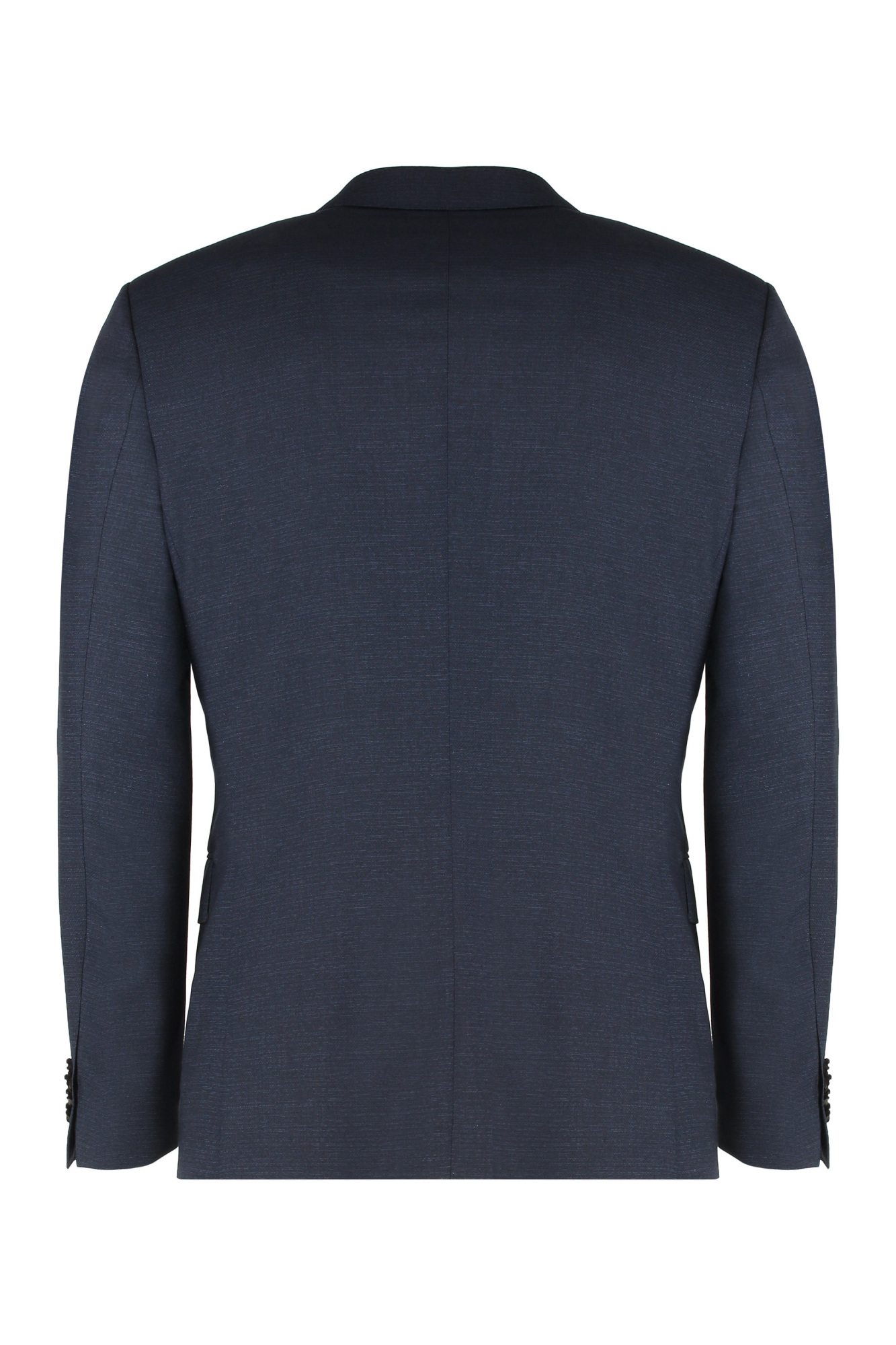 Hugo Boss Boss Three-piece Wool Suit In Blue