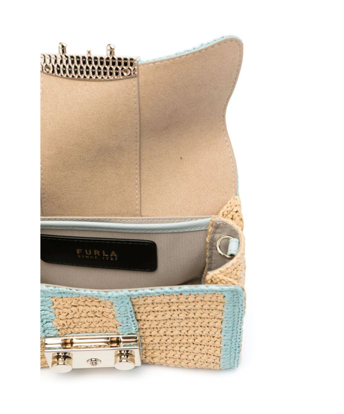 Shop Furla Clamshell Crossbody Bag In Nude