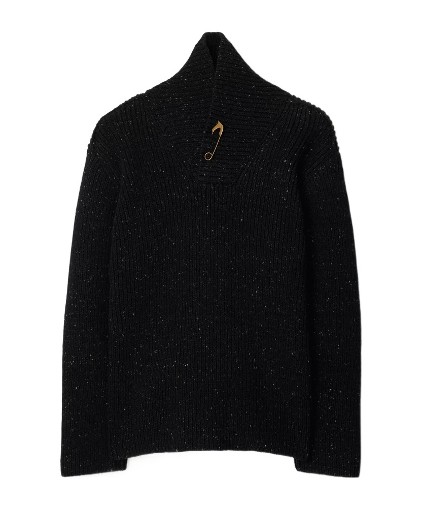 Burberry Wool Jumper In Black